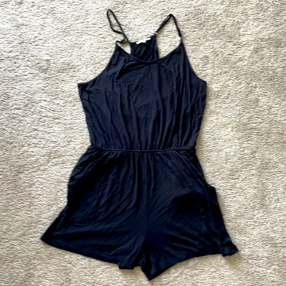 🌼3/$30 Charlotte Russe Black Romper w/Pockets!